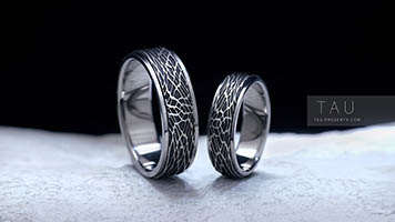 Титановые обручальные кольца на заказ